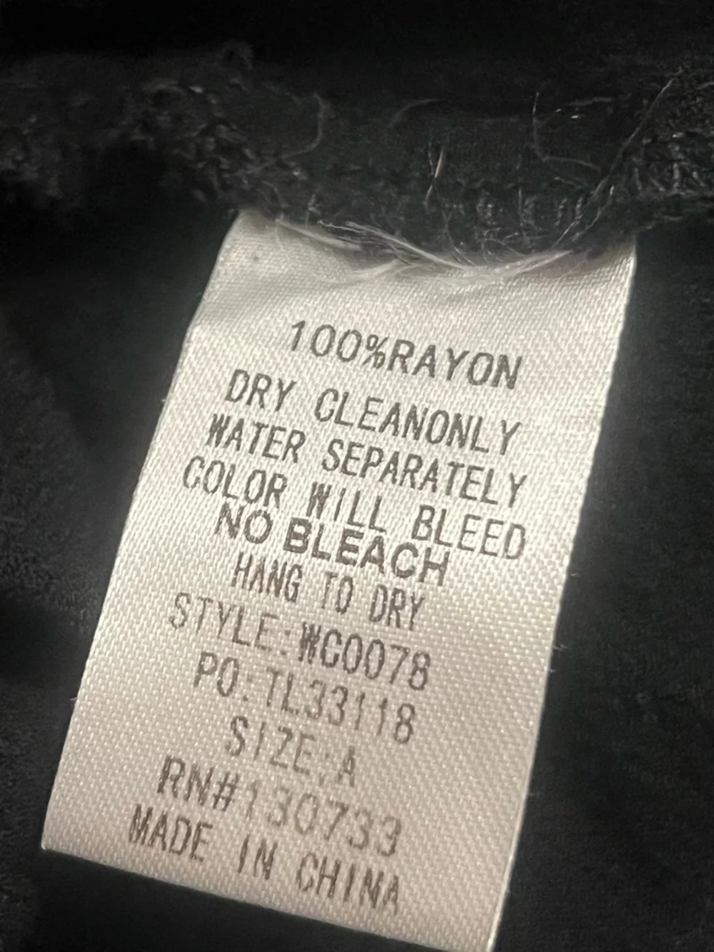 A Beautiful Soul Black Floral Embroidered Dress‎ Sz A L 100% Rayon Above Knee